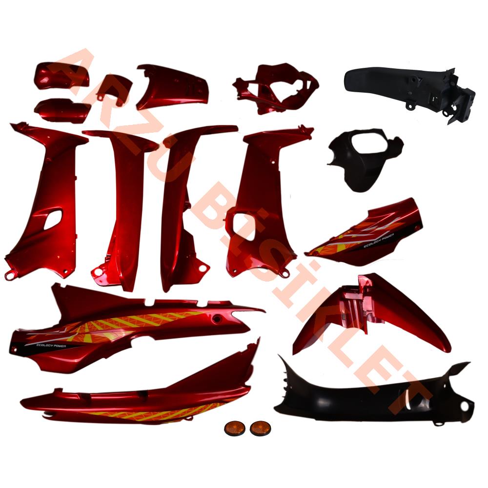KAPORTA SET [KIRMIZI] [FAR+STOP+SİNYAL DAHİL] [KALIPSO - ÇELİK] CUB