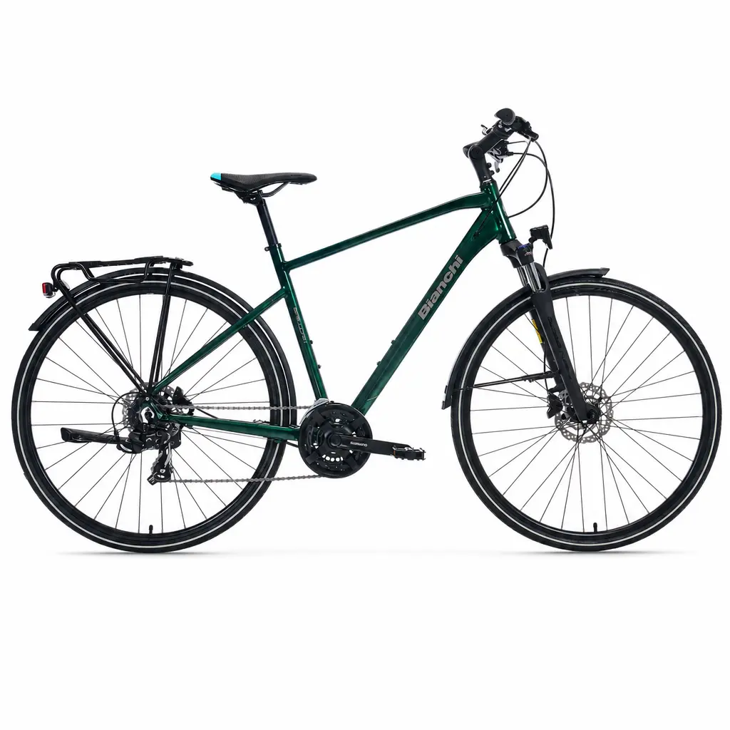 28 NEWTOURER21 LADY 21VİTES HD FREN BİANCHİ KOYU YEŞİL GRİ
