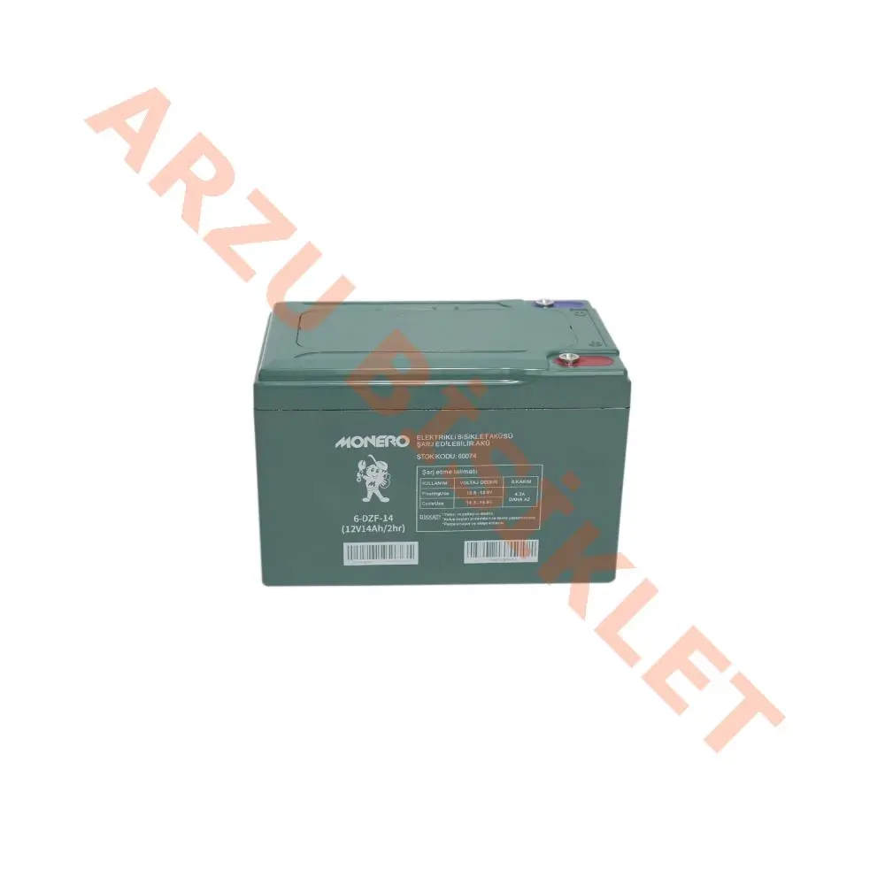 12V-14 AMPER [YATIK] [150*101*99 mm] E-BIKE AKÜ - MONERO