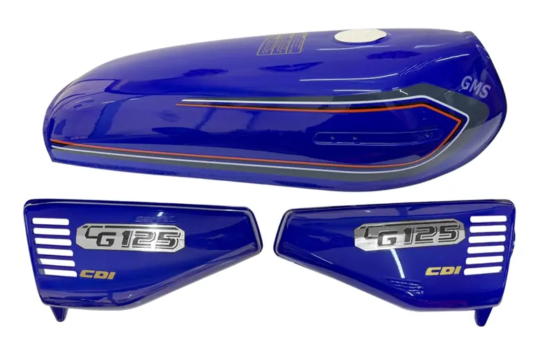 BENZİN DEPO KESİK + YAN KAPAK SET LACİVERT CG125