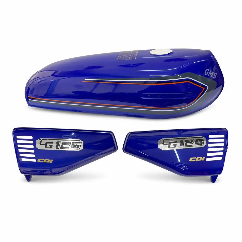 BENZİN DEPO KESİK + YAN KAPAK SET LACİVERT CG125