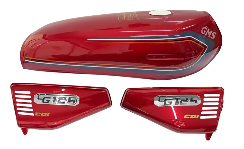 BENZİN DEPO KESİK + YAN KAPAK SET KIRMIZI CG125