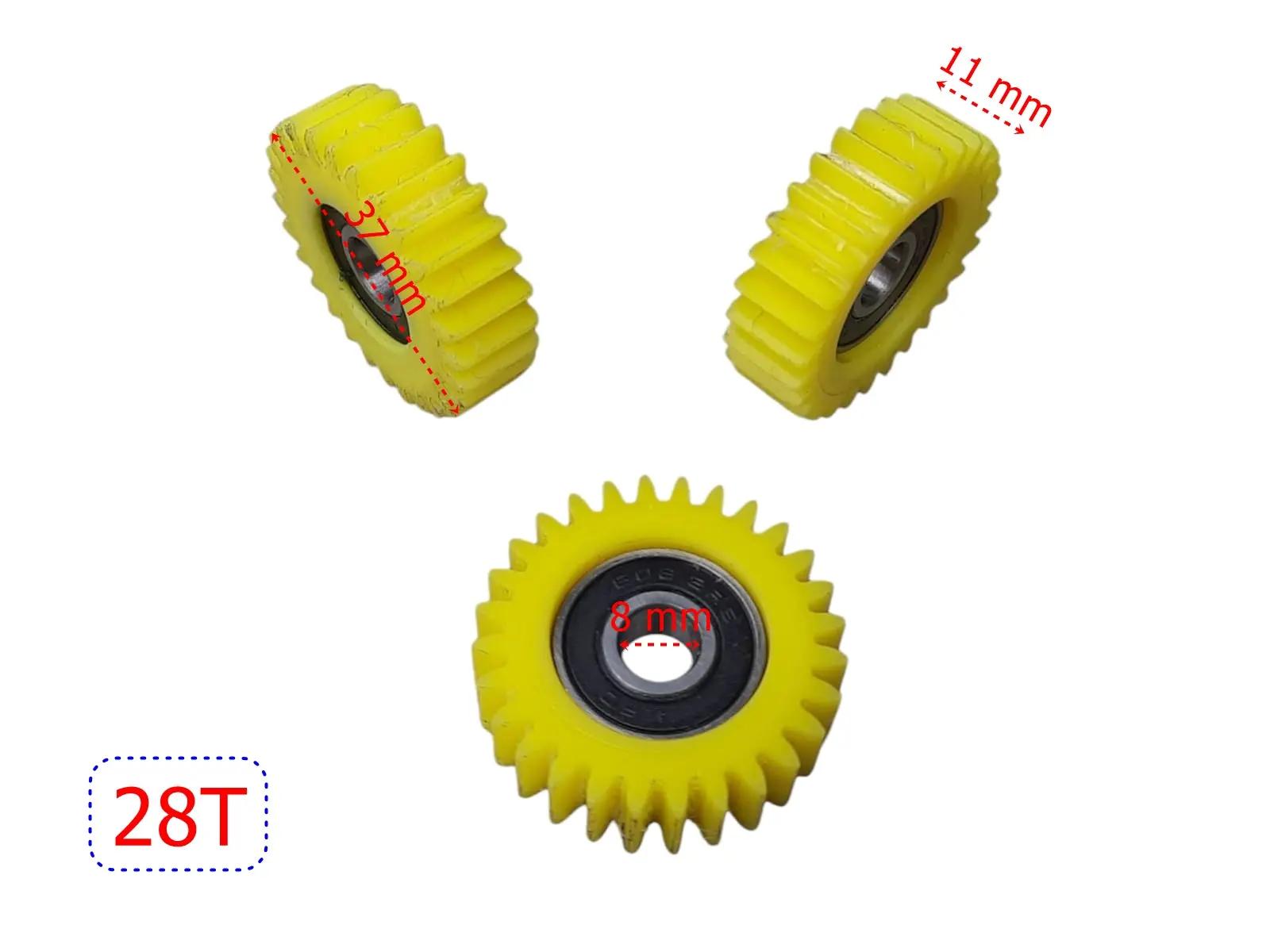 E-BİS PEDAL DESTEKLİ DİŞLİ 3 LÜ SET 28T KESTAMİT ÖM