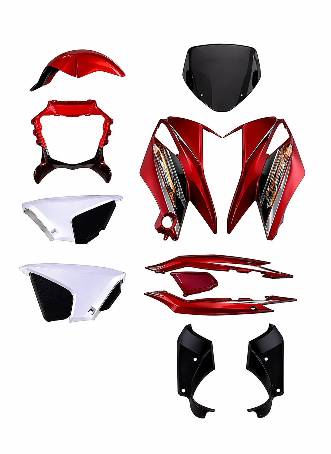 CBF 150 KAPORTA SETİ KIRMIZI FUL SET