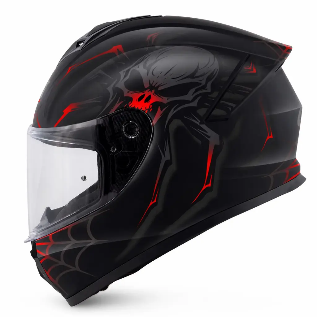 GIVI 50.X ARACHNO XL MAT SİYAH-KIRMIZI KASK LS2