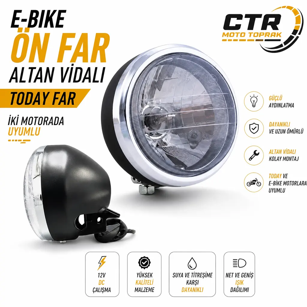 E BİKE ALTAN VİDALI FAR TODAY MODELİ