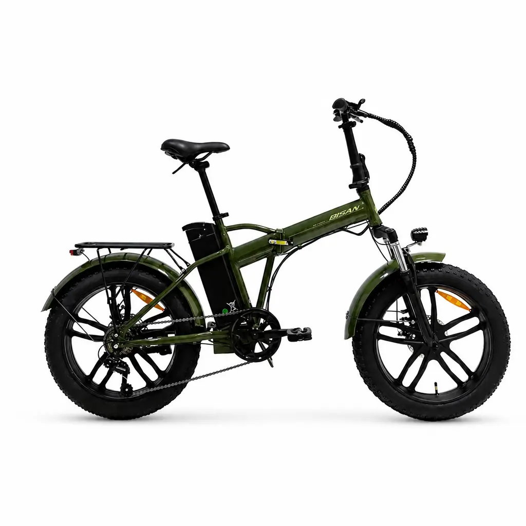 20 E-FOLDİNG F4 7VİTES DİSK FREN ELEKTİRKLİ KATLANIR YEŞİL