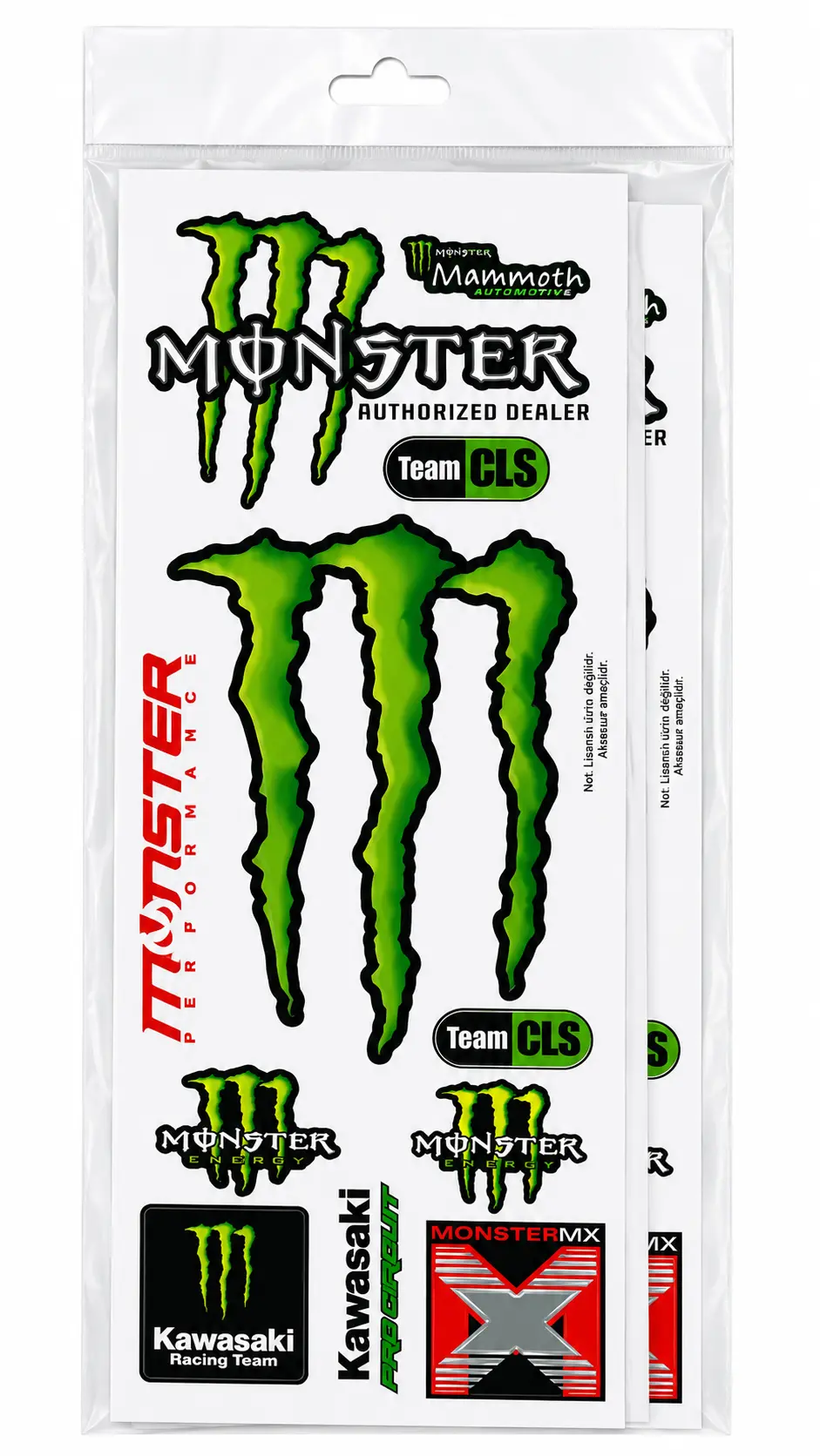 MONSTER ETİKET SETİ 10LU PAKET