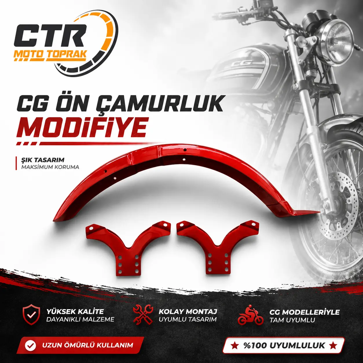 KIRMIZI İNCE ÇAMURLUK+DEMİR MODİFİYE CG