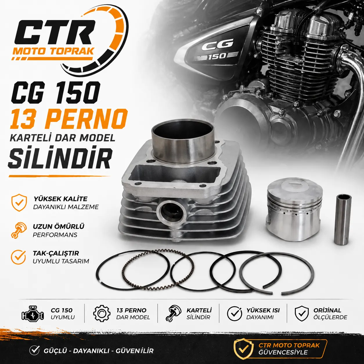 CG 150 13 PERNO SİLİNDİR KARTELİ DAR