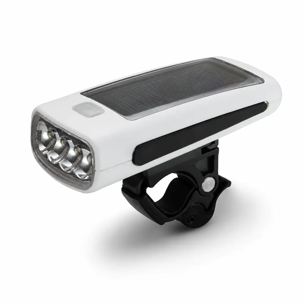 ÖN FAR 4 LED Lİ - USB GİRİŞLİ - GÜNEŞ ENERJİLİ [ŞARJ EDİLEBİLİR PİL DAHİL] JY-377