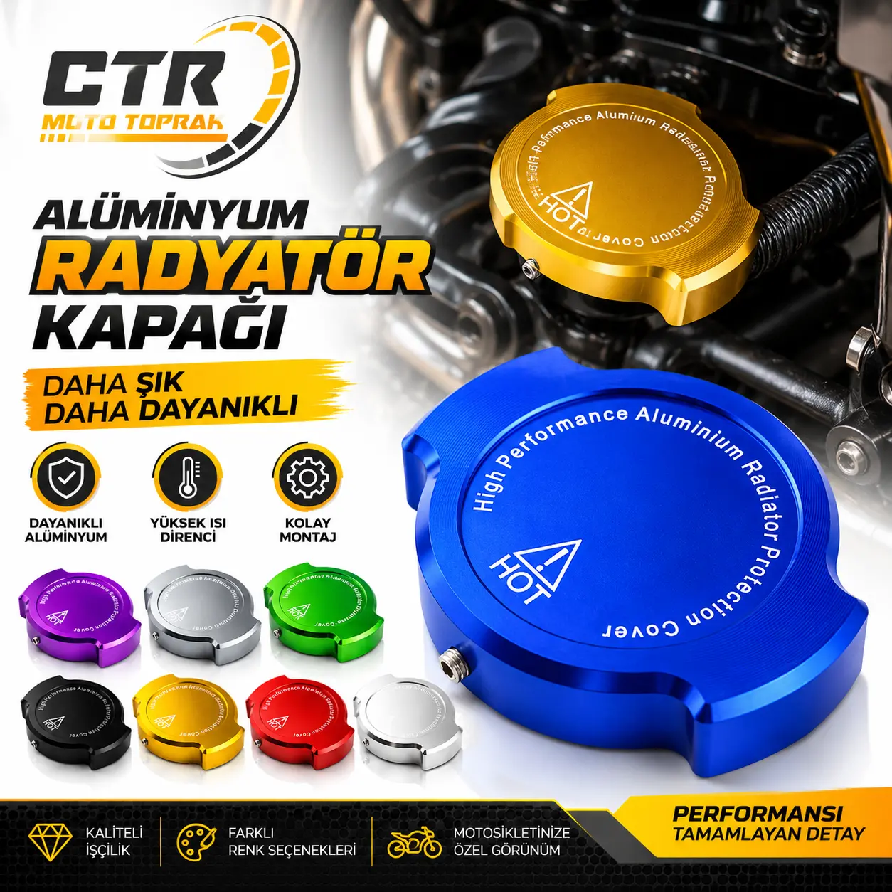 PCX RADYETÖR VANA KAPAĞI MOR KIRMIZI MAVİ SARI GRİ