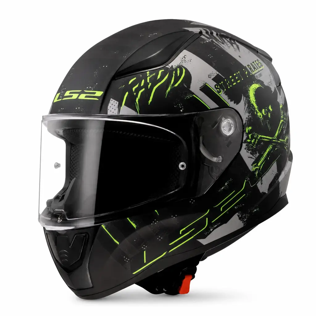 LS2 RAPID-2 XL BEDEN PIRATES TITANIUM KASK