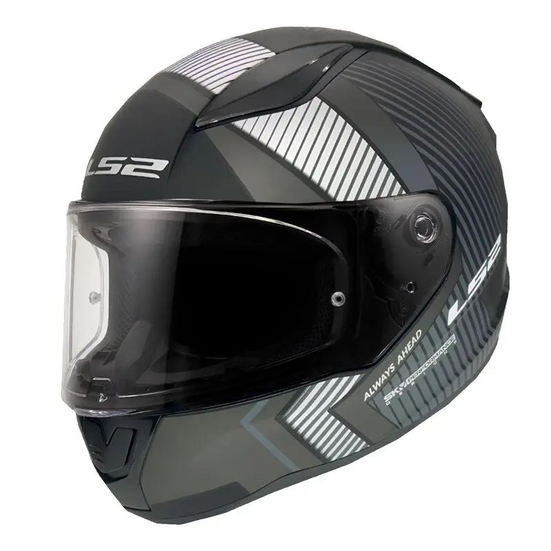 LS2 RAPID-2 L BEDEN EXTRA MAT SİYAH-GRİ KASK
