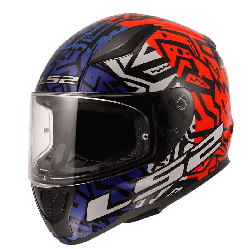 LS2 RAPID-2 XXL BEDEN MEMPHIS KIRMIZI-MAVİ KASK
