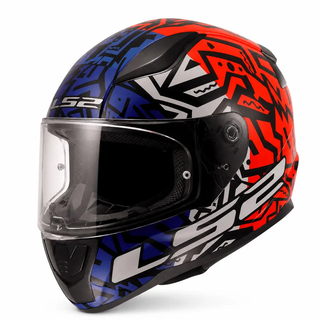 LS2 RAPID-2 XXL BEDEN MEMPHIS KIRMIZI-MAVİ KASK