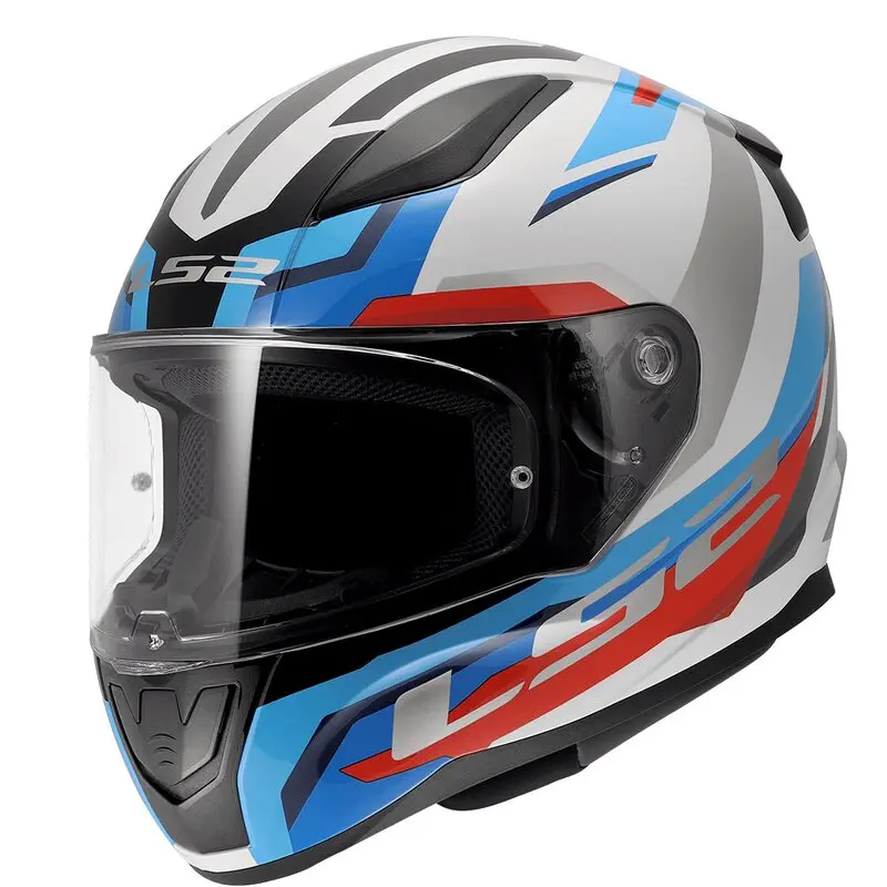 LS2 RAPID 2 XL BEDEN HYPER BEYAZ-MAVİ-KIRMIZI KASK
