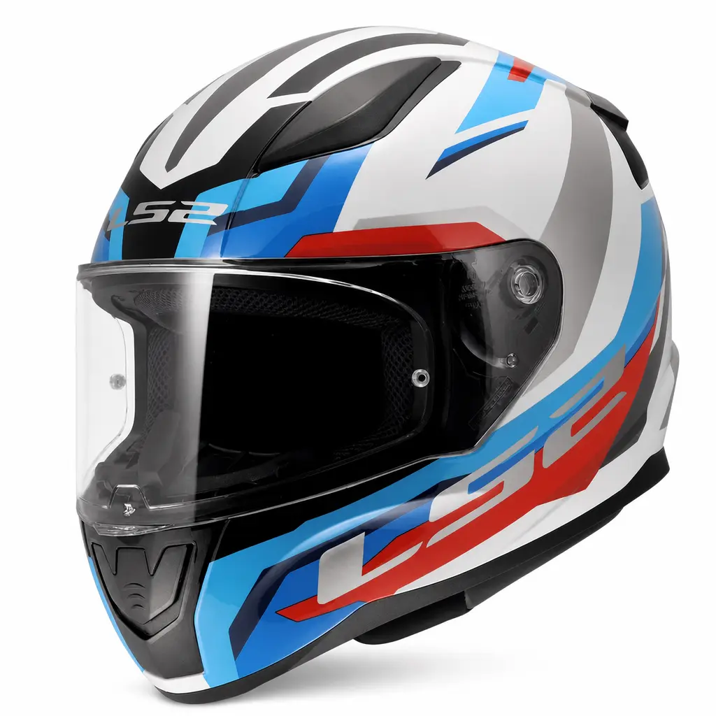 LS2 RAPID 2 XL BEDEN HYPER BEYAZ-MAVİ-KIRMIZI KASK