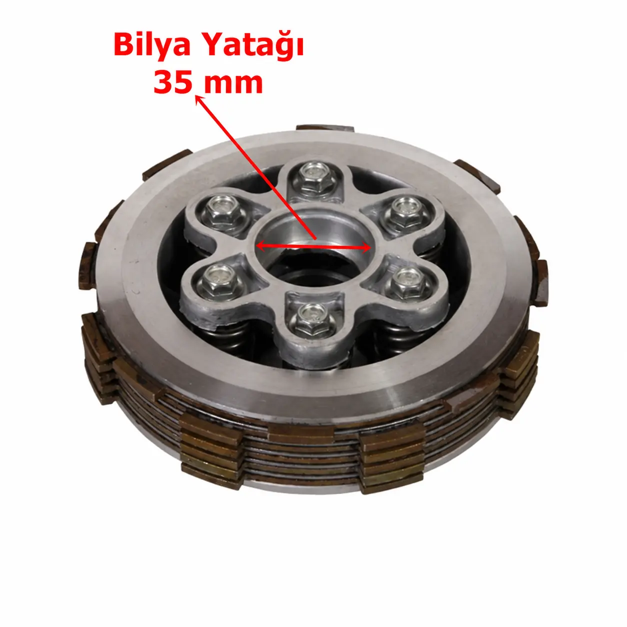 CG200-250 DEBRİYAJ BALATA GRUBU 6 BALATA 6 YAYLI (35 mm)