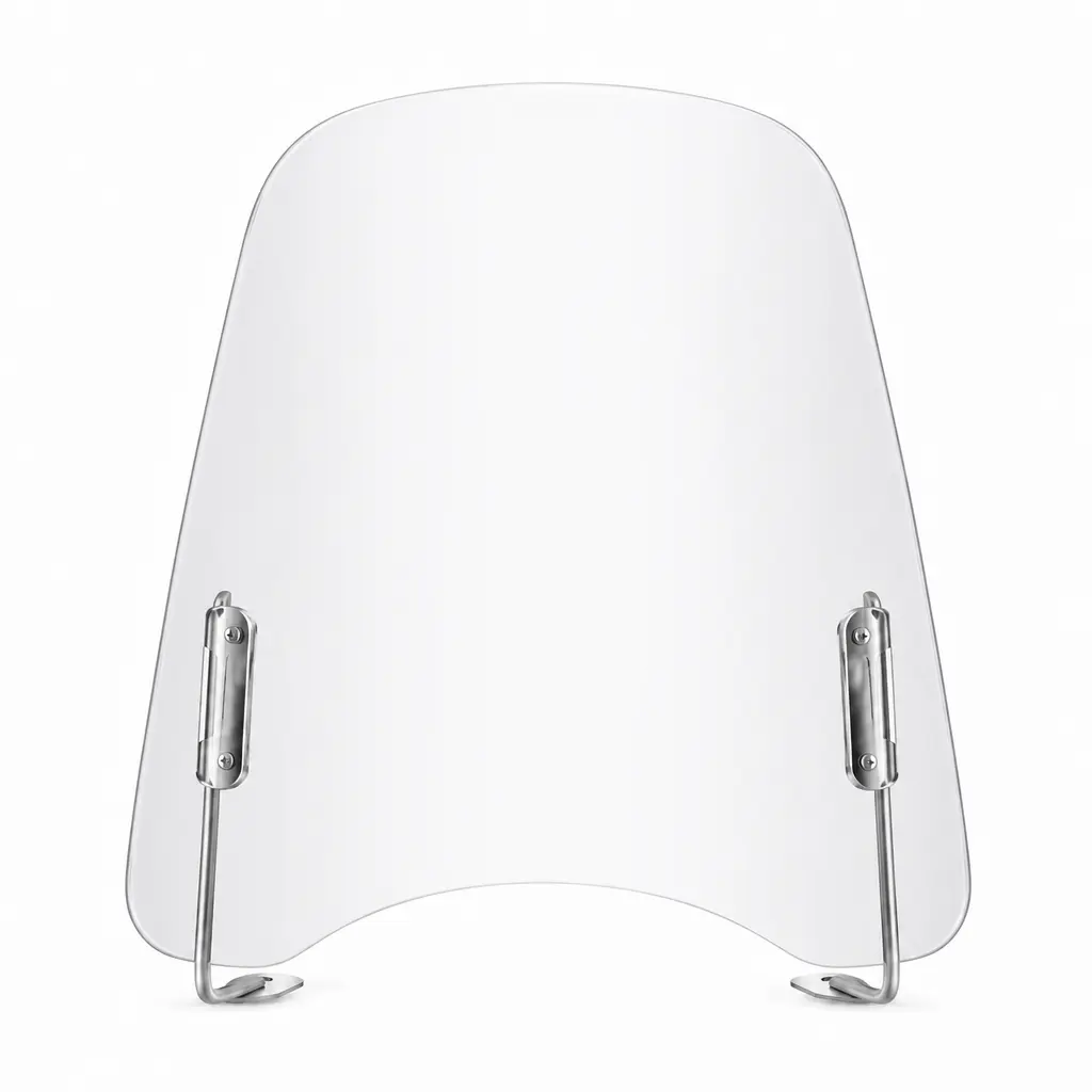 MOTOSİKLET ÜNİVERSAL ÖN SİPERLİK RÜZGARLIK CAMI 52 CM
