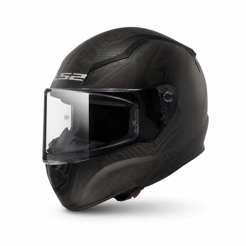 LS2 RAPID 2 TAKAROA M BEDEN MAT SİYAH GREY KASK