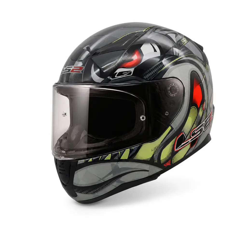 LS2 RAPID-2 L BEDEN SPOX GRİ-KIRMIZI KASK