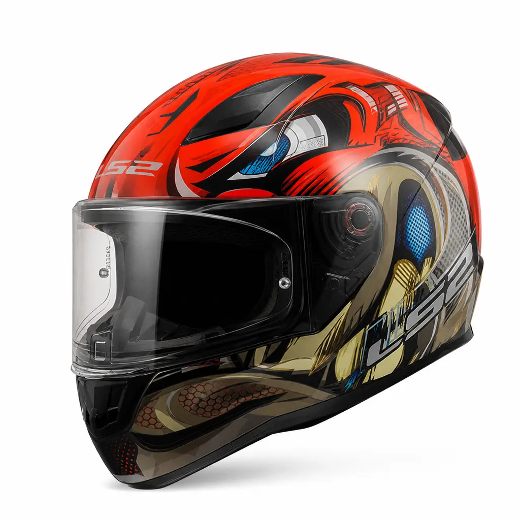 LS2 RAPID-2 XXL BEDEN SPOX KIRMIZI-GRİ KASK