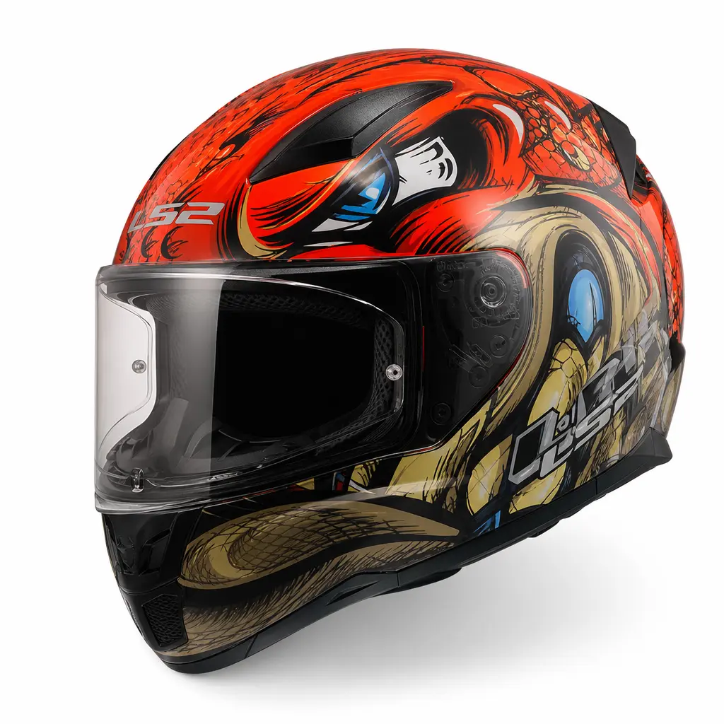 LS2 RAPID-2 3XL BEDEN SPOX KIRMIZI-GRİ KASK
