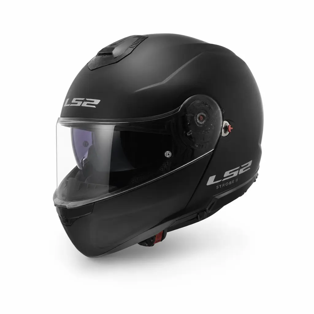 LS2 STROBE-2 L BEDEN PARLAK SİYAH KASK