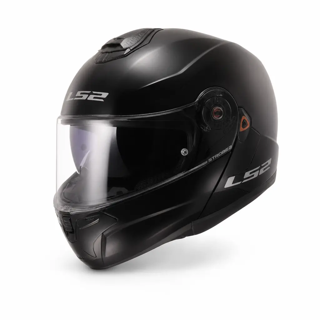 LS2 STROBE-2 L BEDEN MAT SİYAH KASK