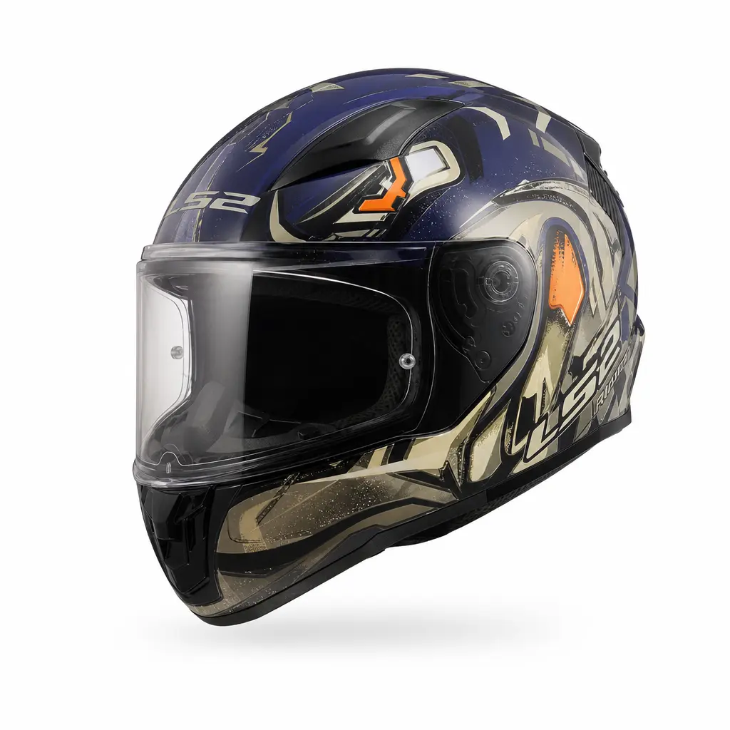 LS2 RAPID-2  XL BEDEN SPOX MAVİ-GRİ KASK